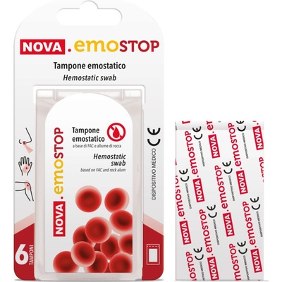 Sixtus Italia NOVA.EMOSTOP hemostatické tampóny 6 ks