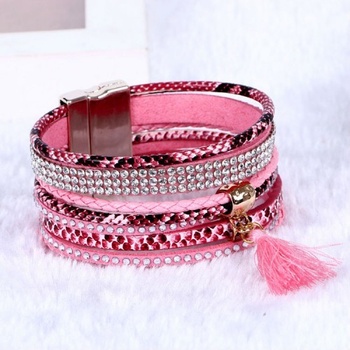 Fashion Jewelery Růžový náramek Maxi Bella 069
