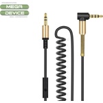 hoco. Аудио кабел AUX UPA02 3.5mm с микрофон 2M , Черен (AUX UPA02)