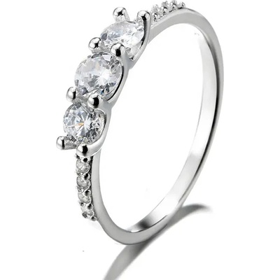 Majya Stříbrný prsten se třemi zirkony ISABELLA 10052 6