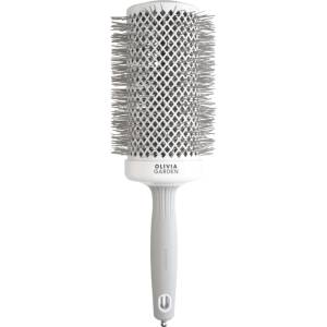 Olivia Garden Expert Blowout Speed Round Brush White & Grey 65 mm