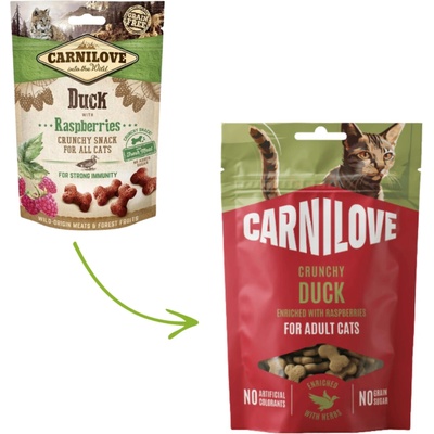 Carnilove Cat Crunchy Snack Duck & Raspberries 50 g