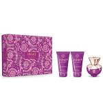 Versace Dylan Purple Подаръчен комплект за жени Размер EDP 50 ml + 50 ml душ гел + 50 ml лосион за тяло