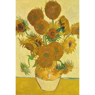 Plagát, Obraz - Sunflowers, Vincent van Gogh, 61 × 91.5 cm