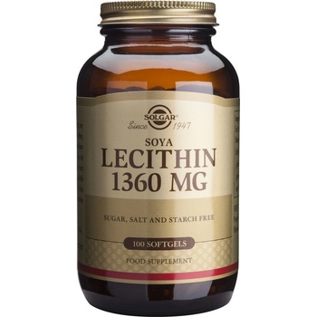 Solgar Хранителна добавка ЛЕЦИТИН , Solgar Lecithin 1360mg 100softgels