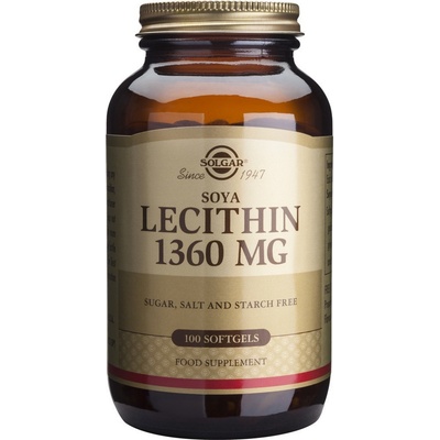 Solgar Хранителна добавка ЛЕЦИТИН , Solgar Lecithin 1360mg 100softgels