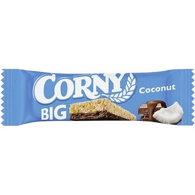 Corny Big Cereální tyčinka s kokosem polomáčená v mléčné čokoládě 50 g