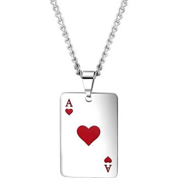 HARAHU Колие sp-34155 - Сребърен / Червен kp34155 (sp-34155)