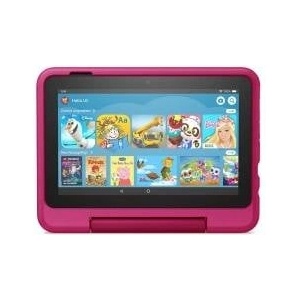 Amazon Child-friendly case for the Fire 7 tablet (only compatible with 12th generation, 2022), for ages 6 and up, rainbow design - 53-028174