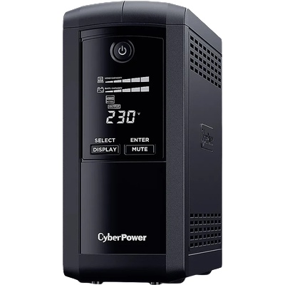 CyberPower UPS с AVR , Line-Interactive, LCD display, 700VA/390W, 4x Schuko, Runtime at 90W ( min ): 33, Surge and Spike protection
