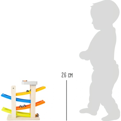 Small Foot Pretekárska dráha so 4 autíčkami