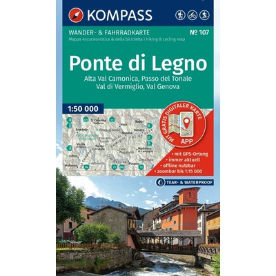 107 Ponte di Legno 1: 50 000 KOMPASS