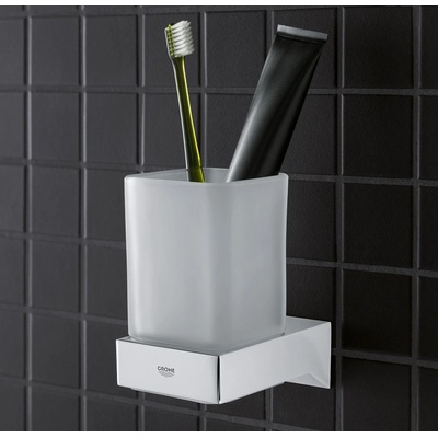 GROHE Selection Cube Sklenička daVinci saténová bílá 40783000