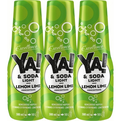 Ya!&Soda Citron s light limetkou bez cukru 3 x 0,5 l