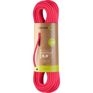 Edelrid Единично въже Edelrid Canary Eco Dry 8, 8 mm Single rope - Pink - размер 70 m (308-0428-0215)