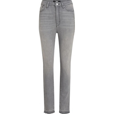 Karl Lagerfeld džínsy skinny logo denim sivá