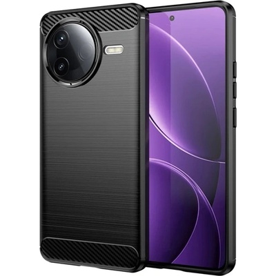 Gigapack Xiaomi Poco F7 Pro GIGAPACK Силиконов протектор за телефон, удароустойчив, карбонов модел, ЧЕРЕН GP-172430 (GP-172430)