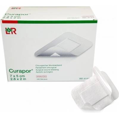 Curapor 7 x 5 cm sterilní 100 ks