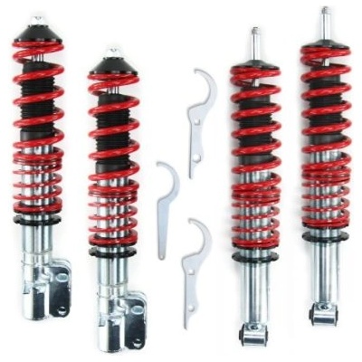 Регулируемо окачване за VW Golf 1 / Jetta 1 / Scirocco 1 & 2 - червено