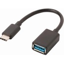 Nedis CCGP61710BK02 USB 3.0, Typ-C Zástrčka - A Zásuvka, 0,15m, černý