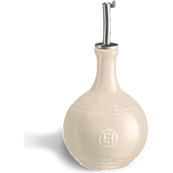Emile henry (Франция) Керамична бутилка за оцет emile henry vinegar cruet с дозатор - цвят екрю (eh 0216-02)