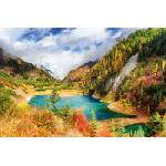DIMEX ART Флизелинов фототапет есенен пейзаж с езеро 375 x 250 см