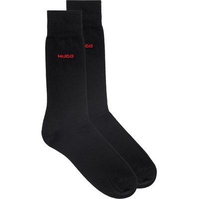 Hugo Чорапи Hugo Men's Logo Crew Socks 2-Pack - Black 001