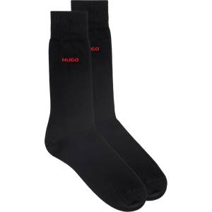 Hugo Чорапи Hugo Men's Logo Crew Socks 2-Pack - Black 001