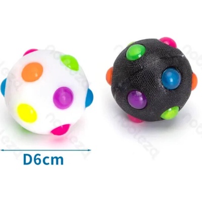 Nobleza mini led svítící disco míček 6 cm bílá