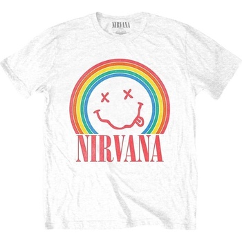 Image 1 of Nirvana Happy Face Rainbow White M Риза (NIRVTS49MW02)