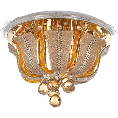 ELBULGARIA Кристален полилей с музика и Bluetooth LED RGB EL 1832/40GD E27 4x40W 400mm