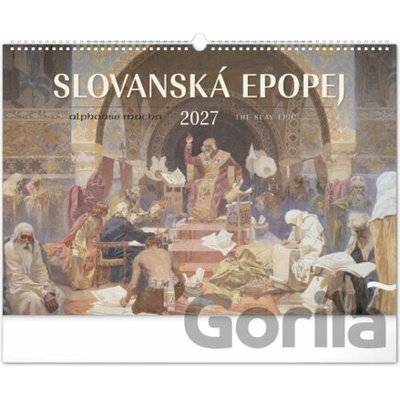 NOTIQUE Nástěnný Slovanská epopej Alfons Mucha 48 x 33 cm 2026