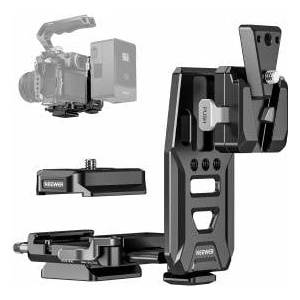 NEEWER V Mount Battery Plate with NATO Rails, Arca Type Base Plate for RS4 Pro RS3 Pro Gimbal Modular DSLR Camera Video Rig, compatible with SmallRig V Lock Battery Camera Cage, PS016