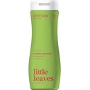 Dětské šampony Attitude Baby leaves Dětské tělové mýdlo a šampon 2v1 s vůní melounu a kokosu 473 ml