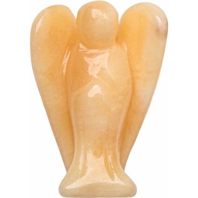 Nefertitis Jadeit žlutý anděl strážný NF42433 - XL - cca 5 cm