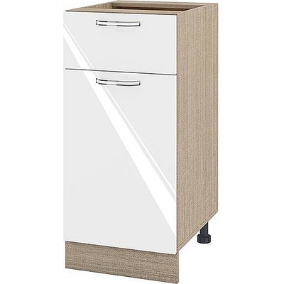 ИРИМ Долен кухненски шкаф Сити МФ-Бяло гланц-05-24 40 см