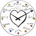 NeXtime Стенен часовник Loving You Dome (3160)