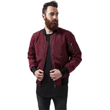 Urban Classics 2 tone bomber jacket burgundy/black