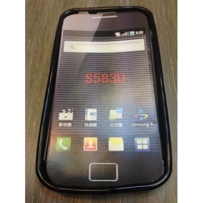 Samsung Силиконов калъф за Samsung S5830 Galaxy Ace черен