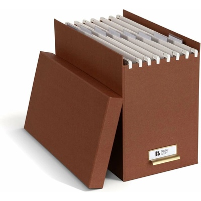 Bigso Johan Restore Paper Laminate organizér hnědá/oranžová/červená