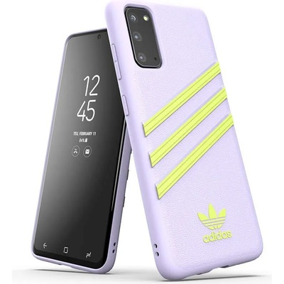 Adidas Originals Moulded Case - кожен кейс за Samsung Galaxy S20 (лилав)