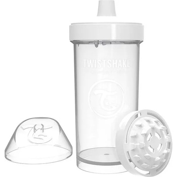 Twistshake Детска чаша с шейкър Twistshake 360 мл 12+ месеца бяла (78073)