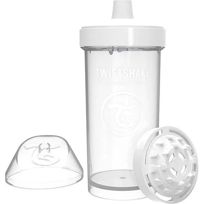 Twistshake Детска чаша с шейкър Twistshake 360 мл 12+ месеца бяла (78073)