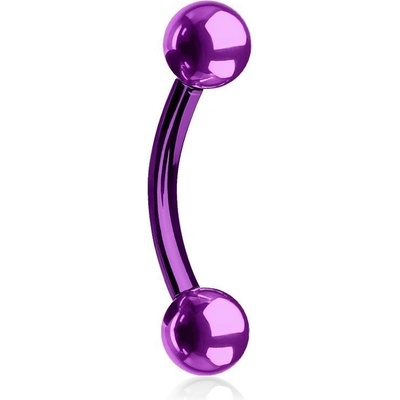Šperky4U piercing do obočí fialová OB01046A-1610