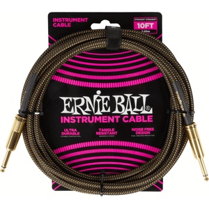 Ernie Ball Braided Pay Dirt 3 m Директен - Директен Инструментален кабел (P06428)