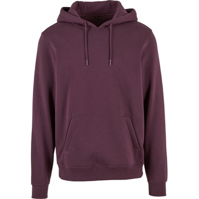 Build you Brand mikina BY 011 s kapucí COT560011ann01 plum purple