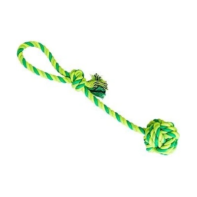 HipHop preťahovadlo bavlněná lopta sv.zelená tm.zelená khaki 38 cm