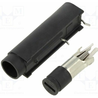 SCHURTER 0031.3571 Zásuvka; 10A; 250VAC; FAU; THT; černá; UL94V-0; termoplast; IP40