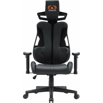 RFG Геймърски стол RFG One Legend, до 150kg, Class 4 газов амортисьор, лумбална опора, черен