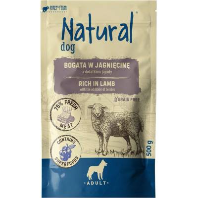 Natural Jehněčí maso s přídavkem borůvek 500 g